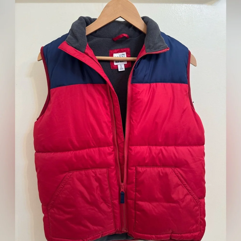 Old Navy Red Puffer Vest